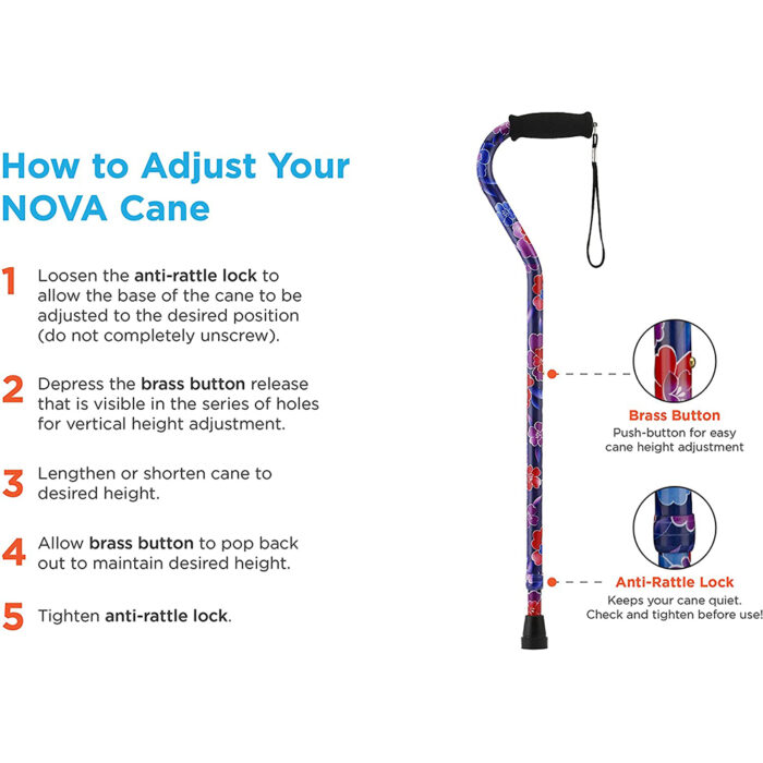 NOVA Heavy Duty Tall Offset Cane Valley Healthcare Supply Merced